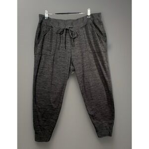 Athleta Techie‎ Sweat Jogger Heathered Gray Cropped Pants Large